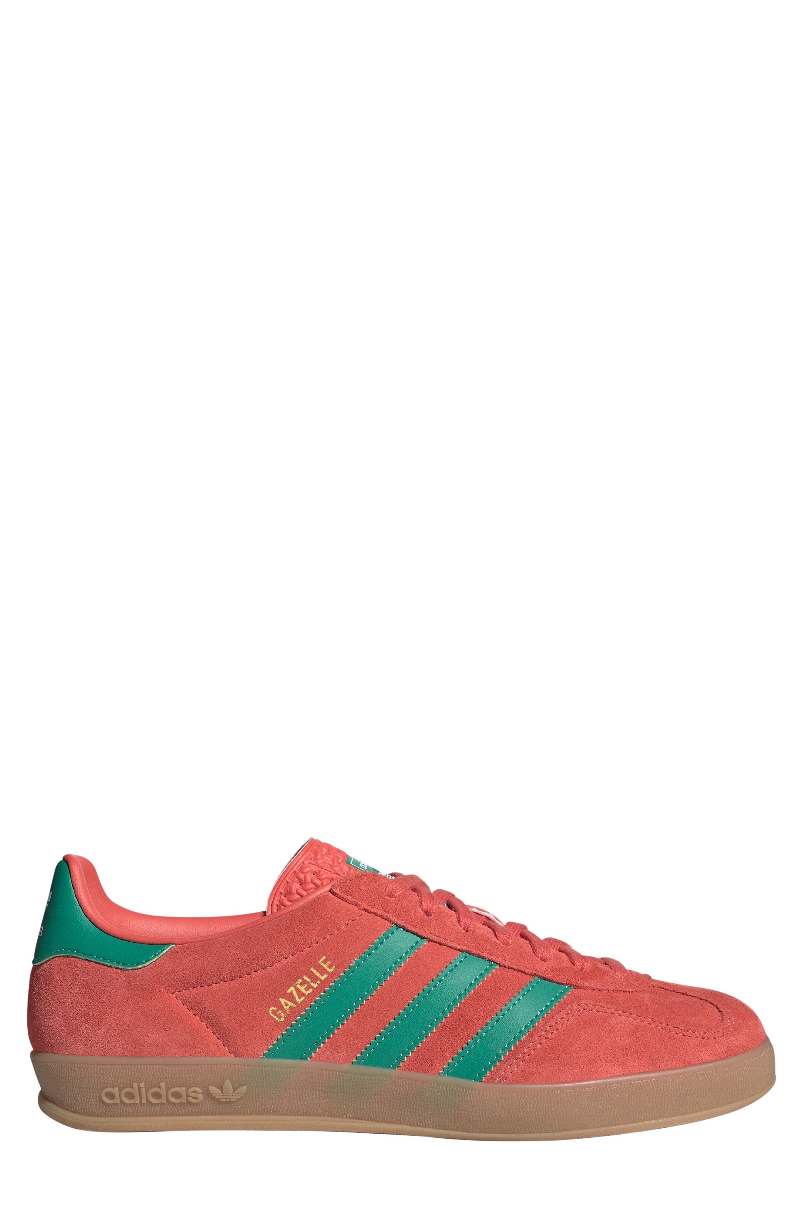 adidas Gazelle Indoor Sneaker in Scarlet/Green/White at Nordstrom - 3