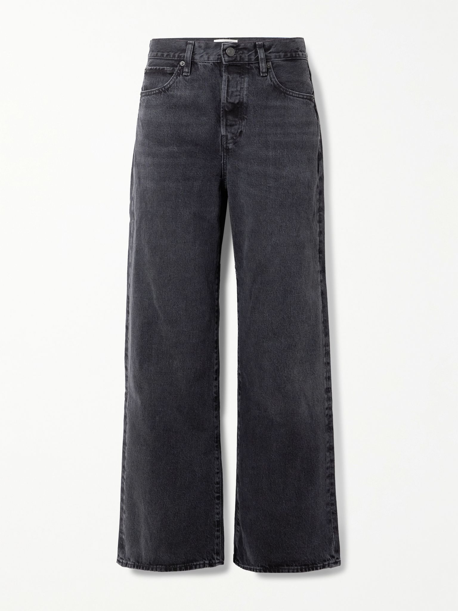 The Loose low-rise wide-leg jeans Black - 1