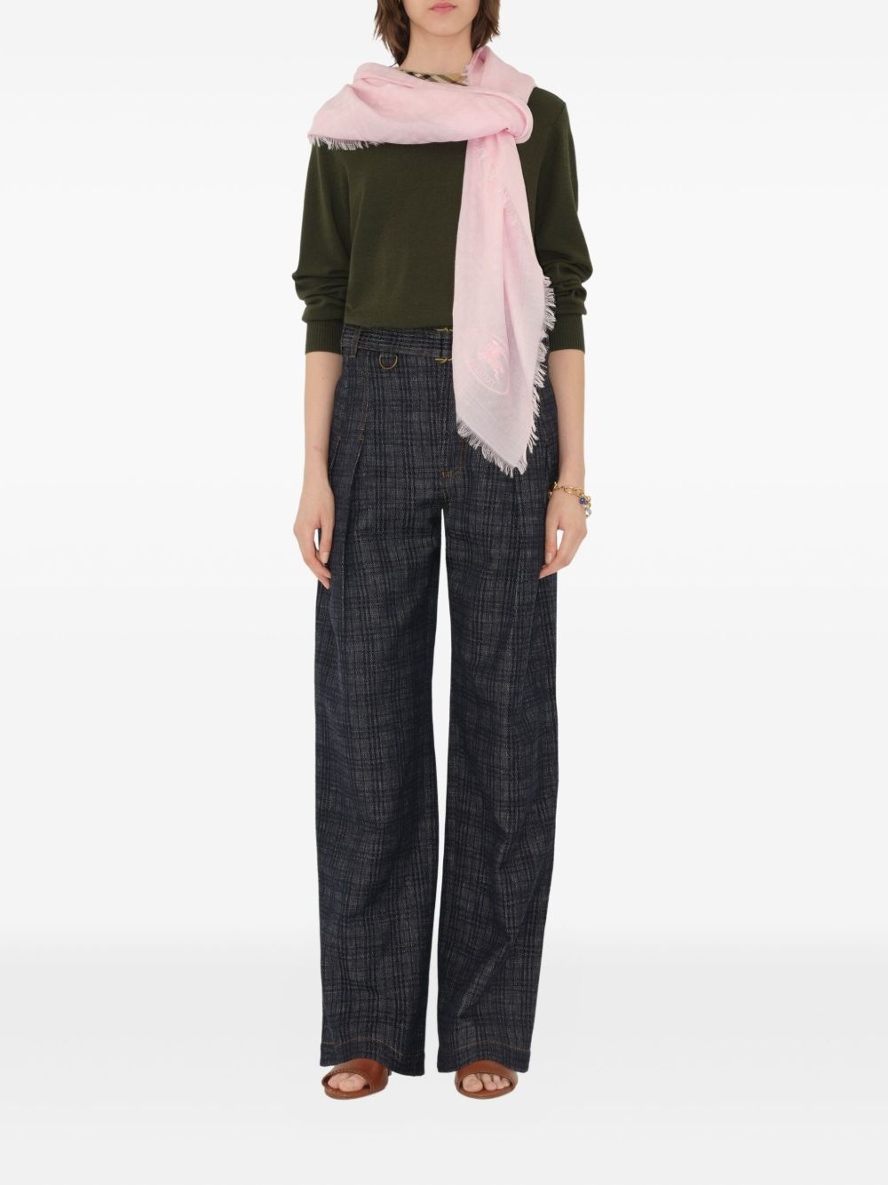 fringed square scarf - 3