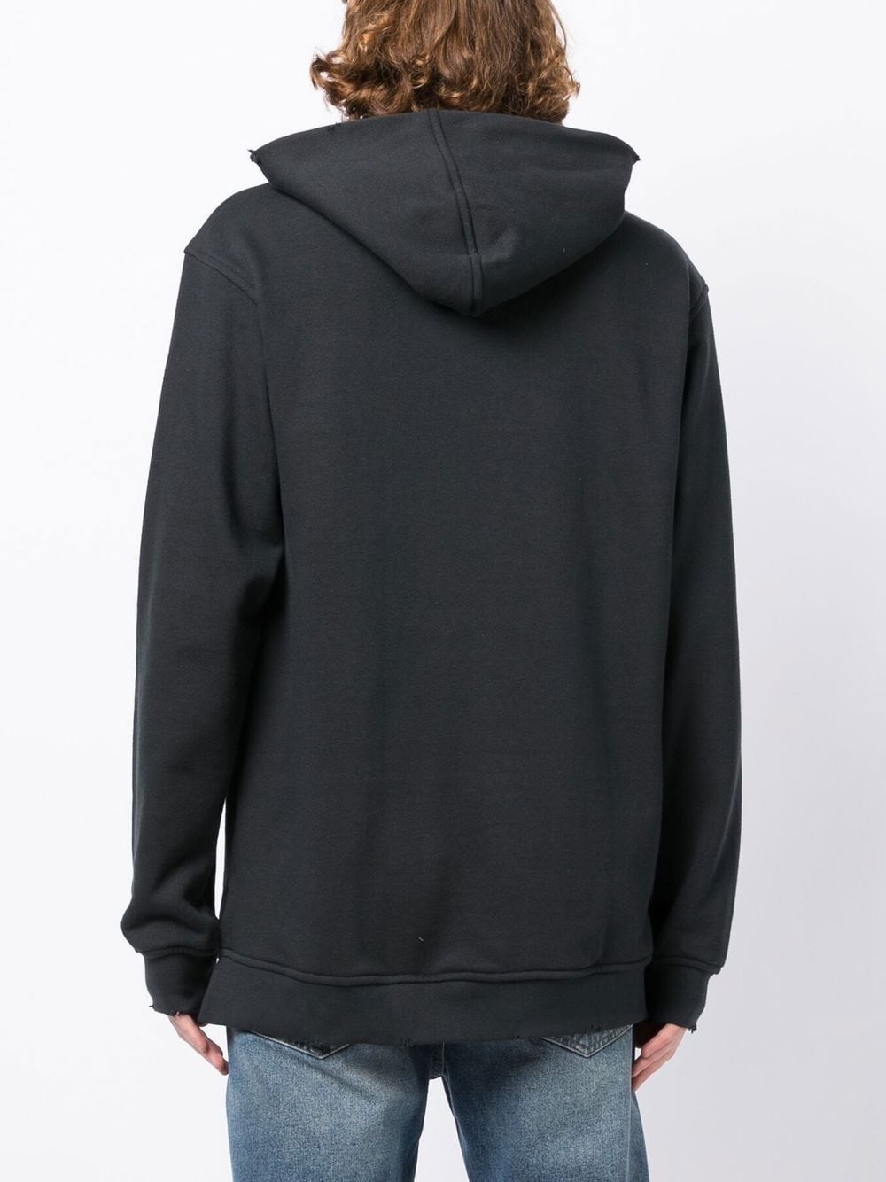 patchwork cotton hoodie - 4