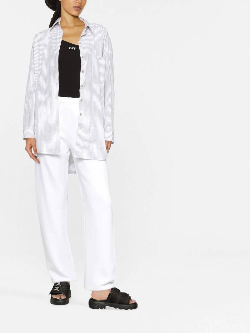 Off-White logo-print cotton track pants outlook
