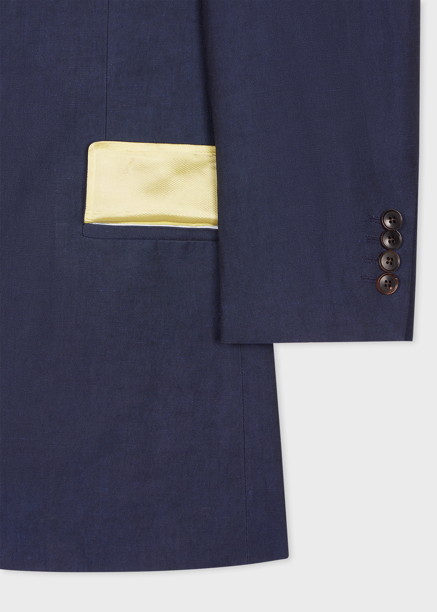 Indigo Linen-Cotton Buggy-Lined Blazer - 2