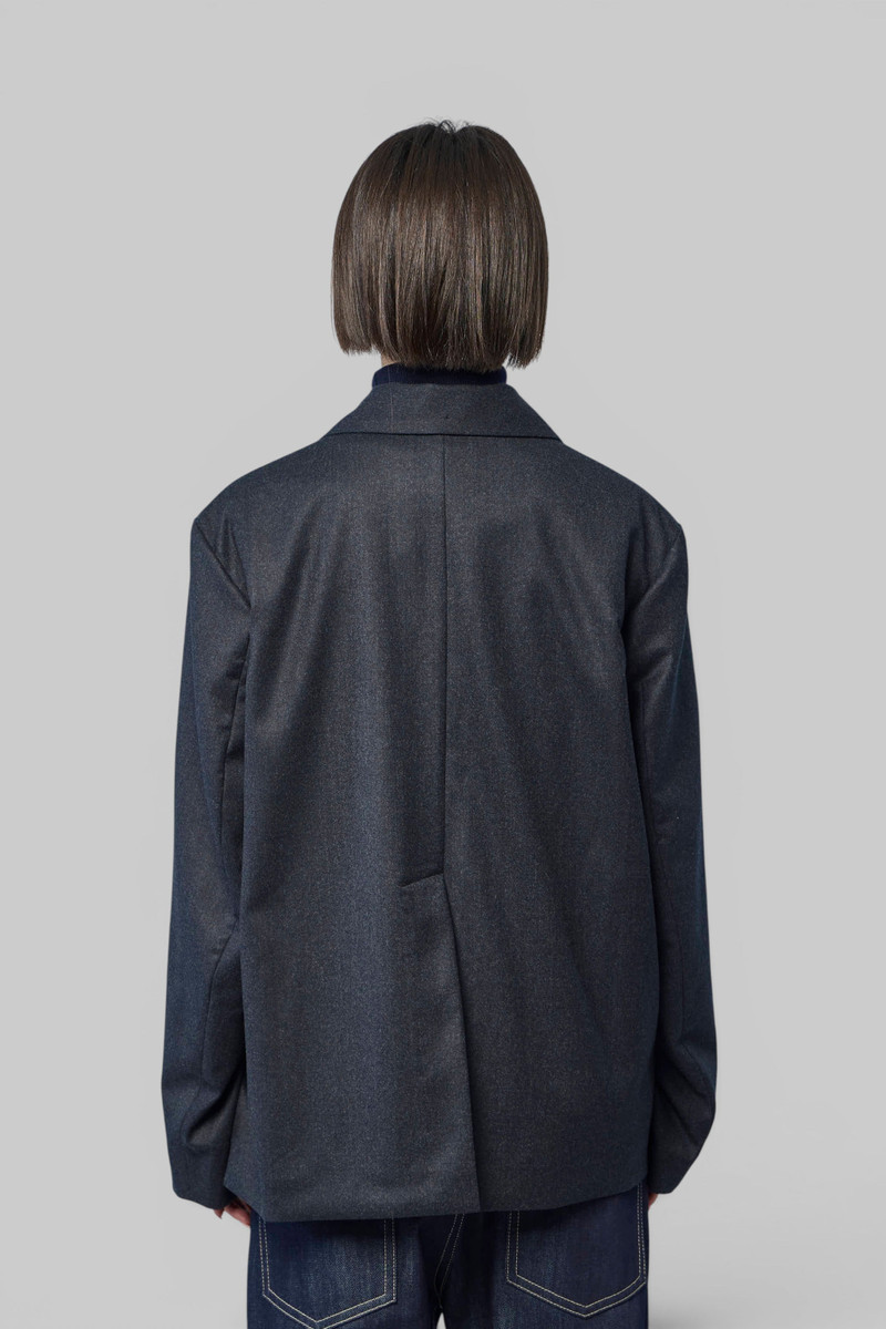 Revere Collar Single Breasted Blazer 5