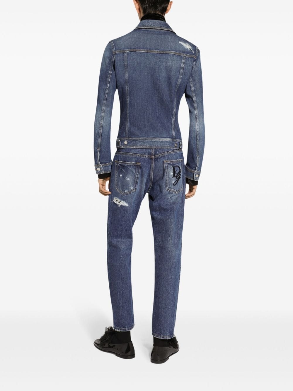 buttoned denim jacket - 4