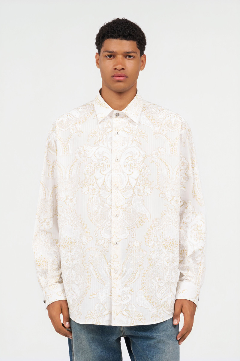 White Shirt with Ornamental Motif 3