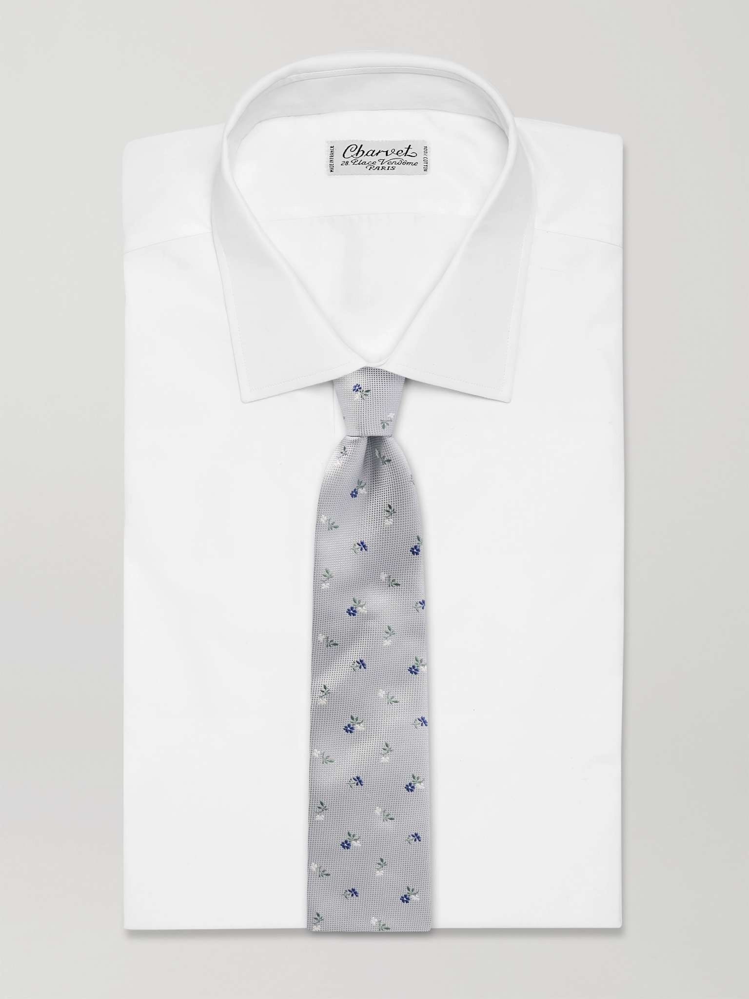 Paul Smith 8cm Embroidered Silk-Jacquard Tie | REVERSIBLE