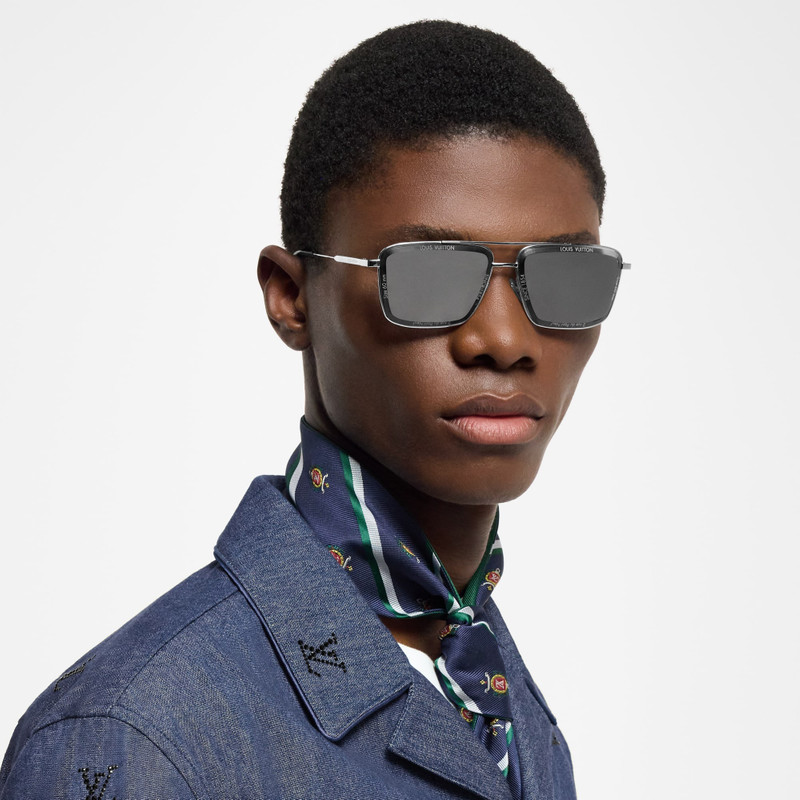 LV Super Vision Metal Square Sunglasses 4