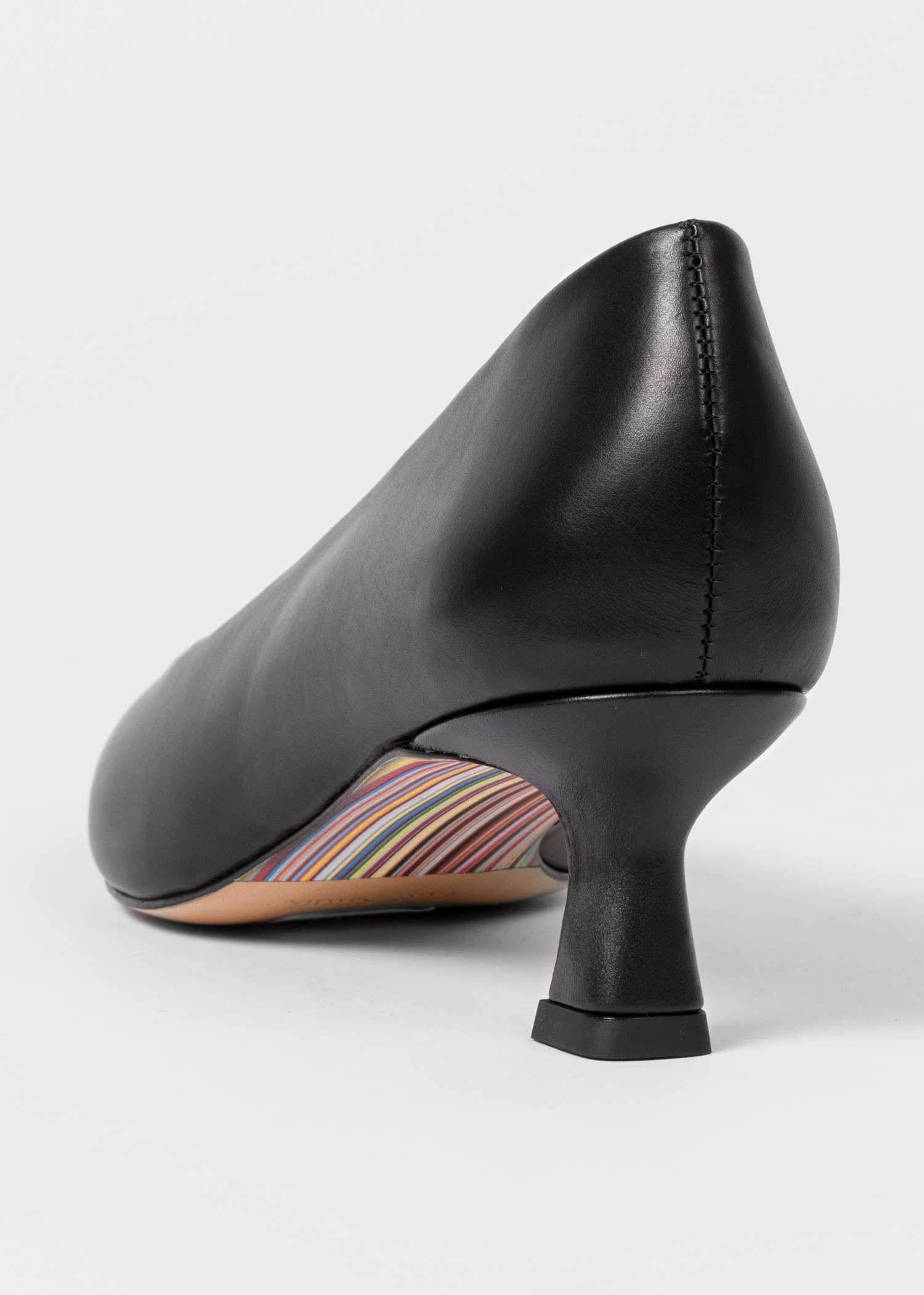 Leather 'Sonora' Heel Court Shoes - 4