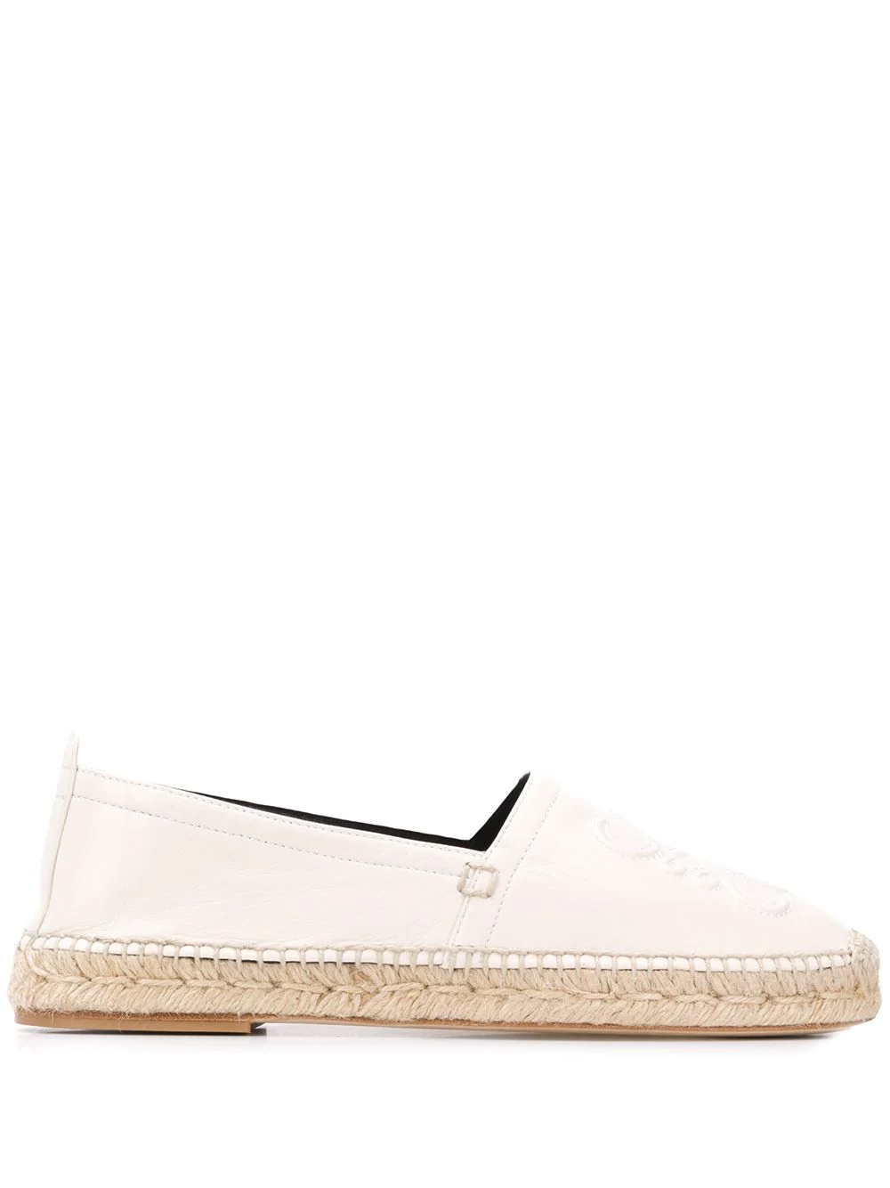 embossed logo espadrilles - 1