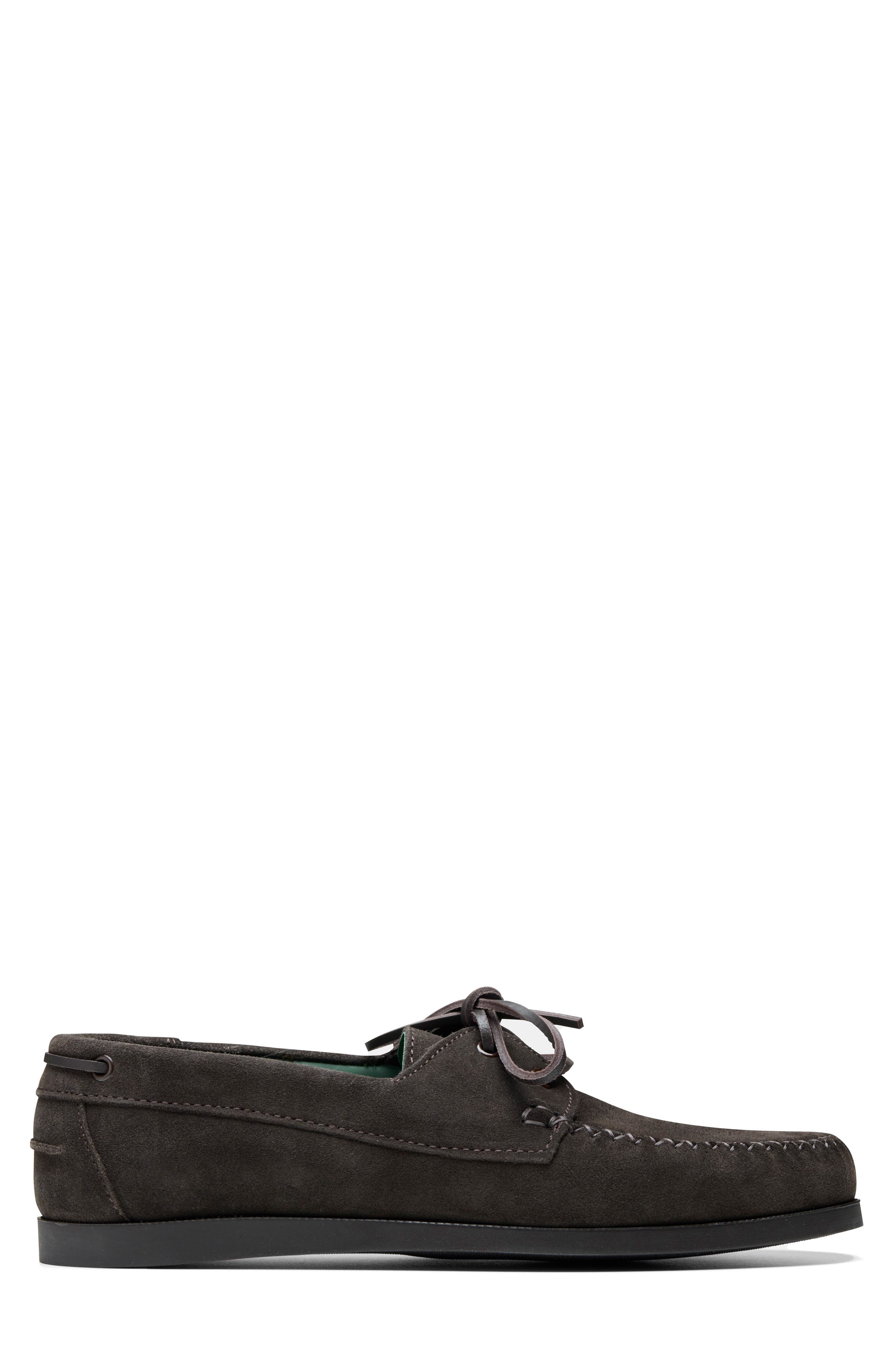 VINNY'S Boatman Boat Shoe in Dark Brown Suede at Nordstrom - 3
