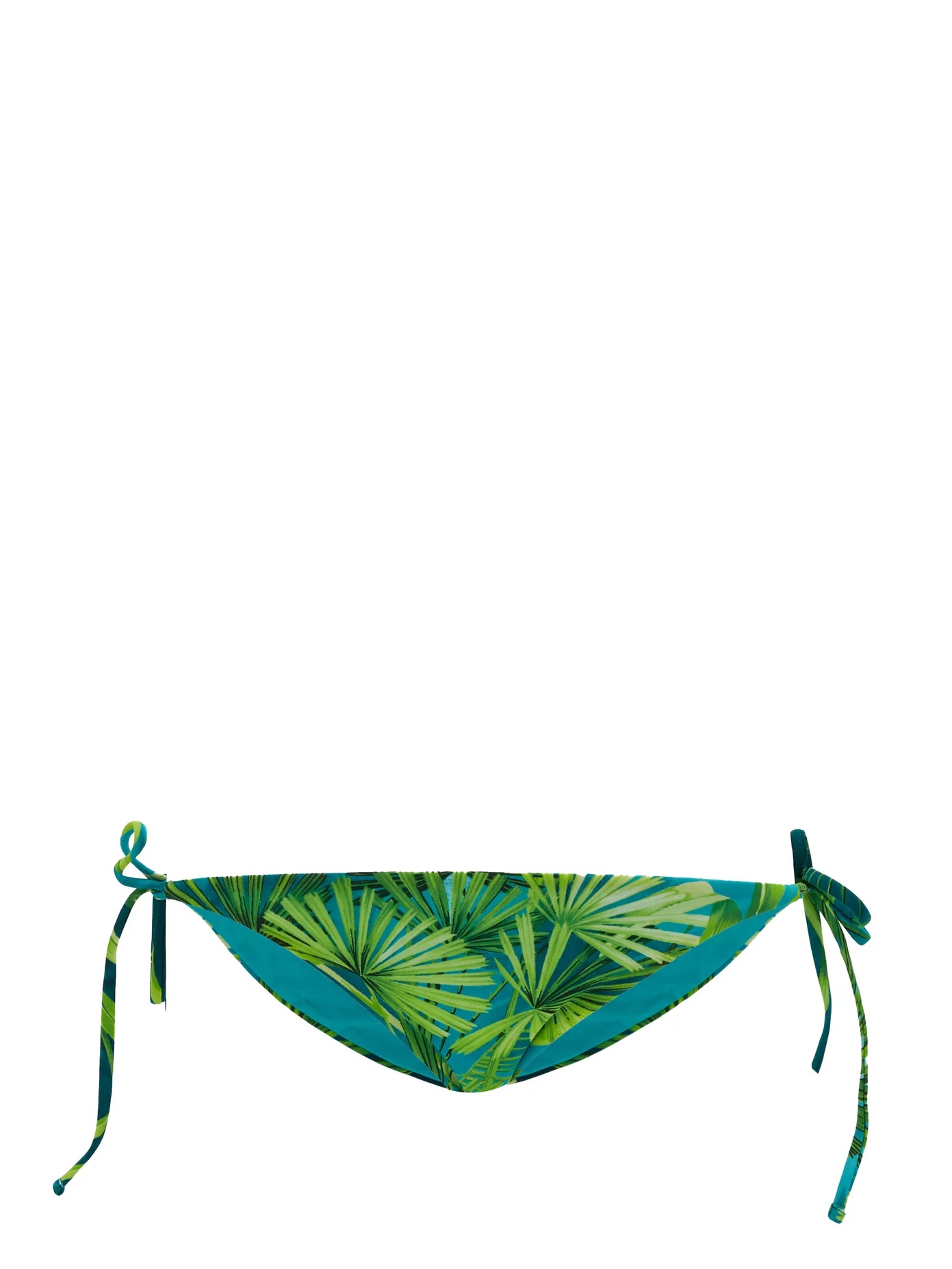 Jungle-print side-tie bikini briefs - 1