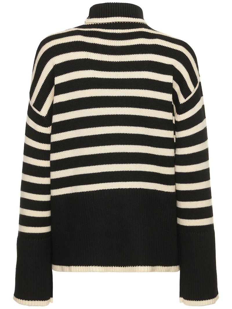Signature wool blend turtleneck sweater - 6