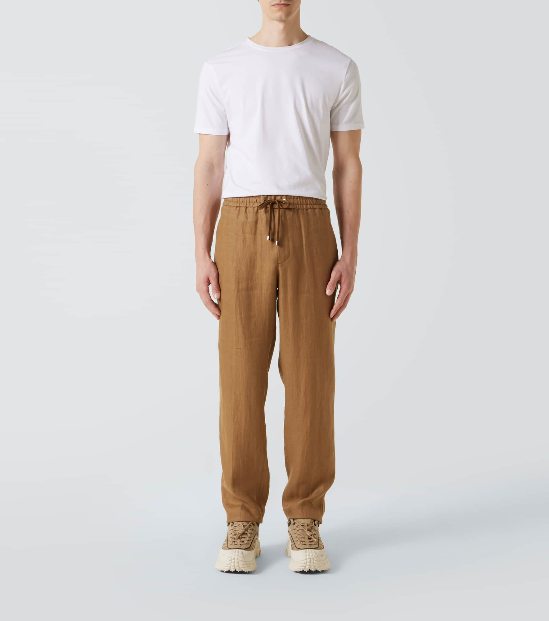 Linen straight pants - 2