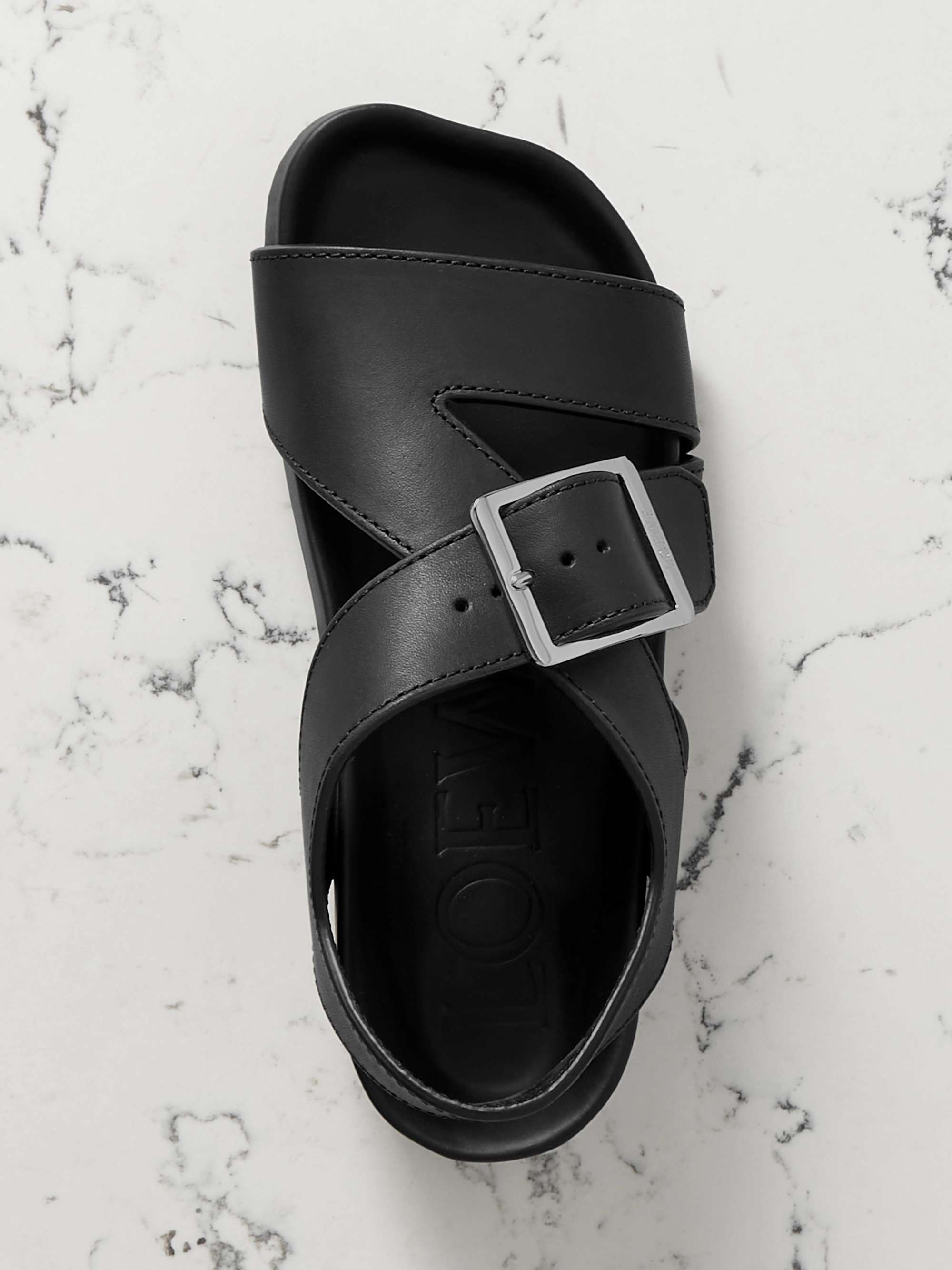 Loewe Women Ease Leather Sandals - 4