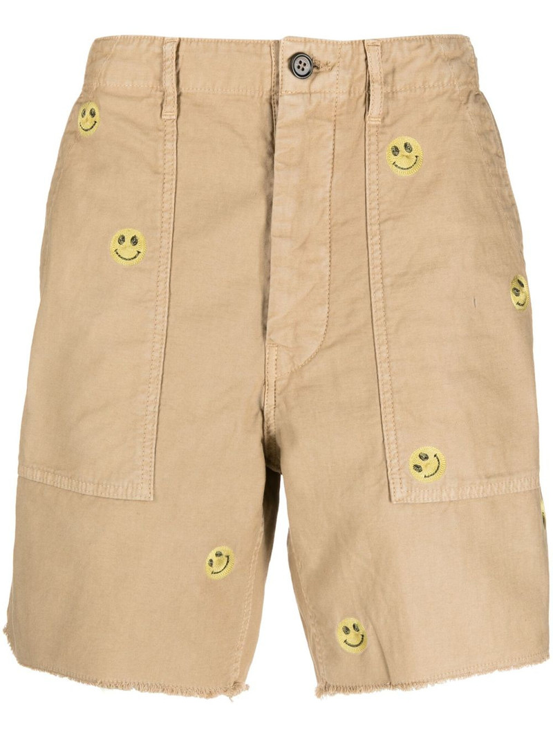 smile-print shorts 1