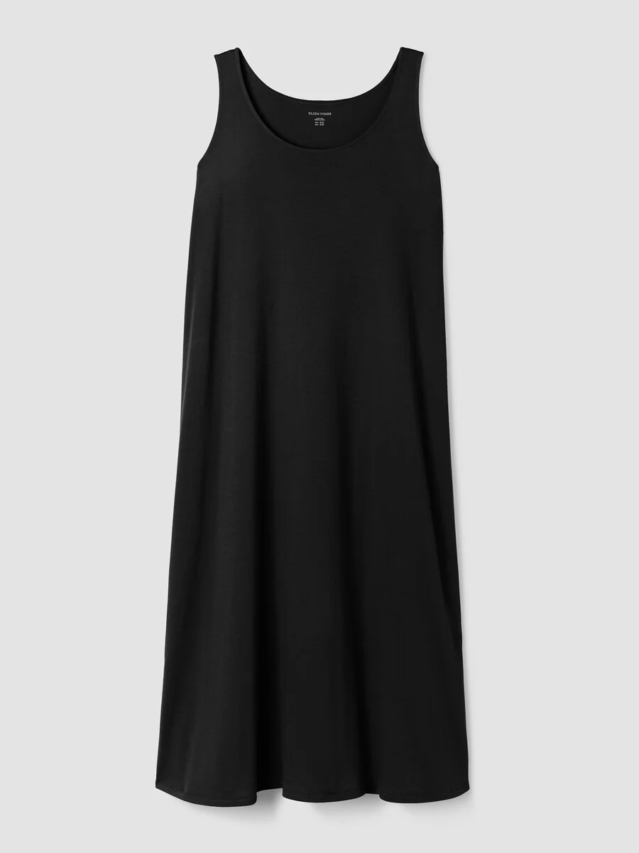 Organic Cotton Interlock Tank Sleep Dress - 1