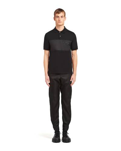 Prada Stretch cotton polo shirt outlook