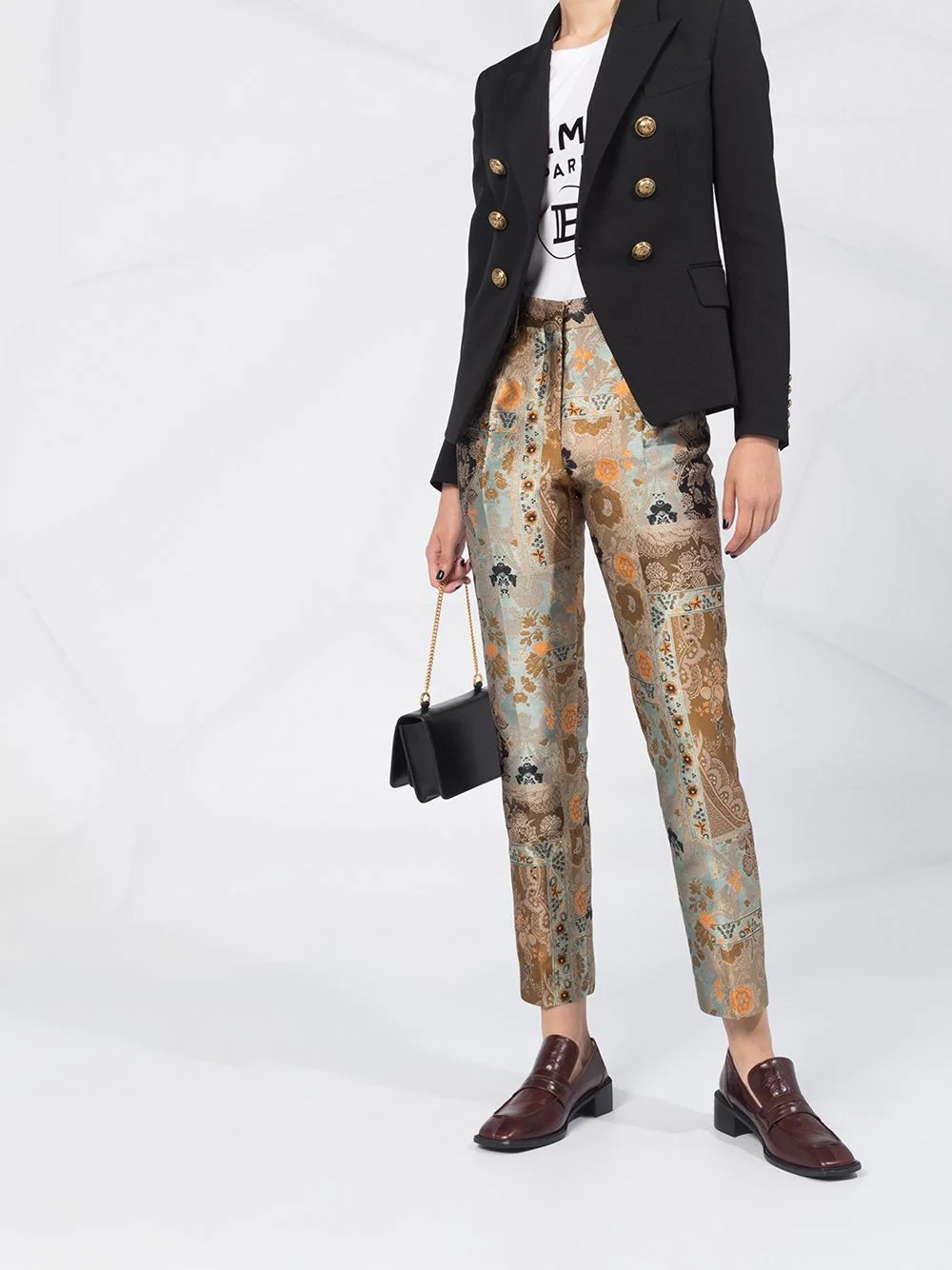 embroidered paisley trousers - 2