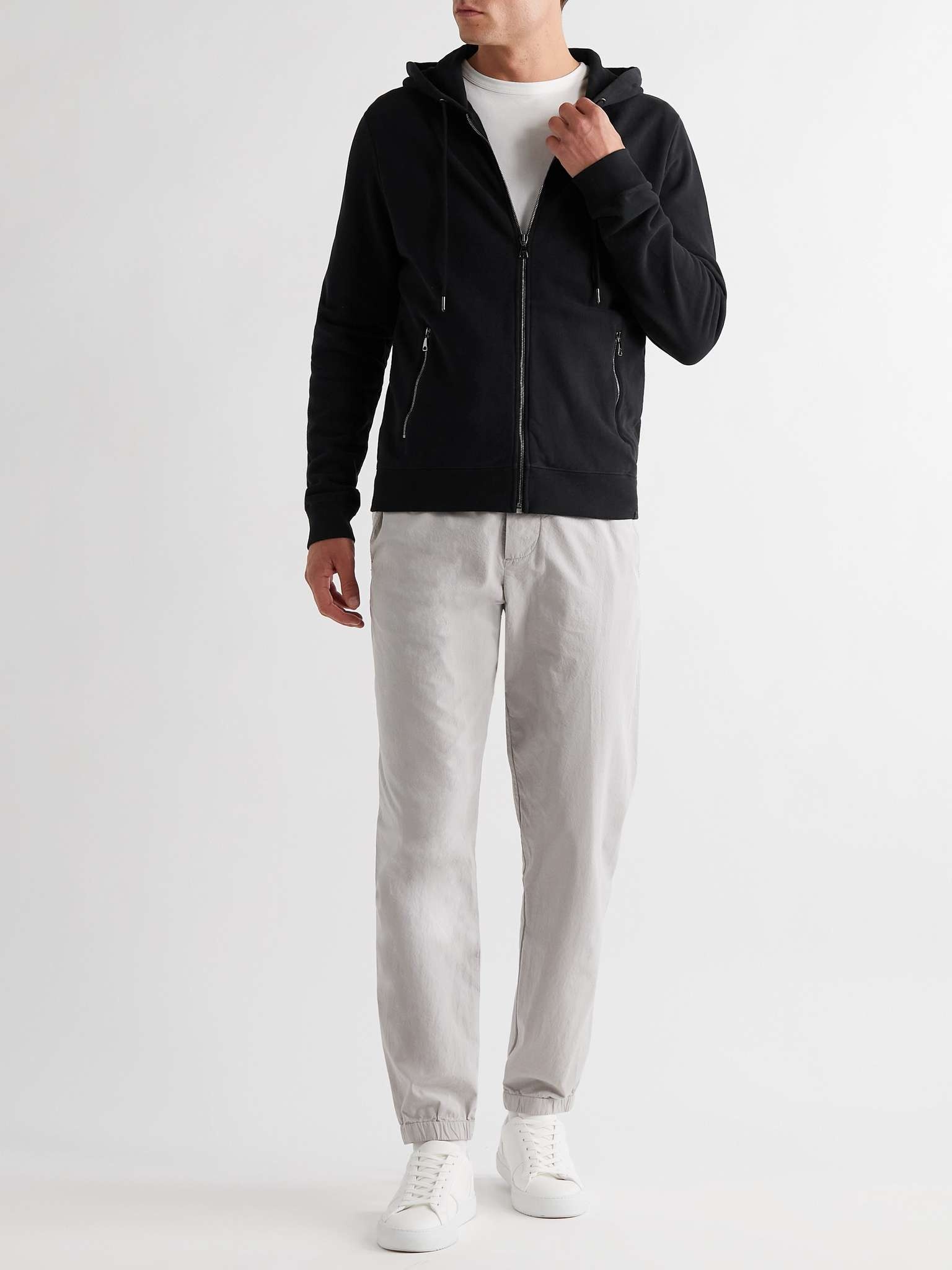 Devon Slim-Fit Cotton-Jersey Zip-Up Hoodie - 2