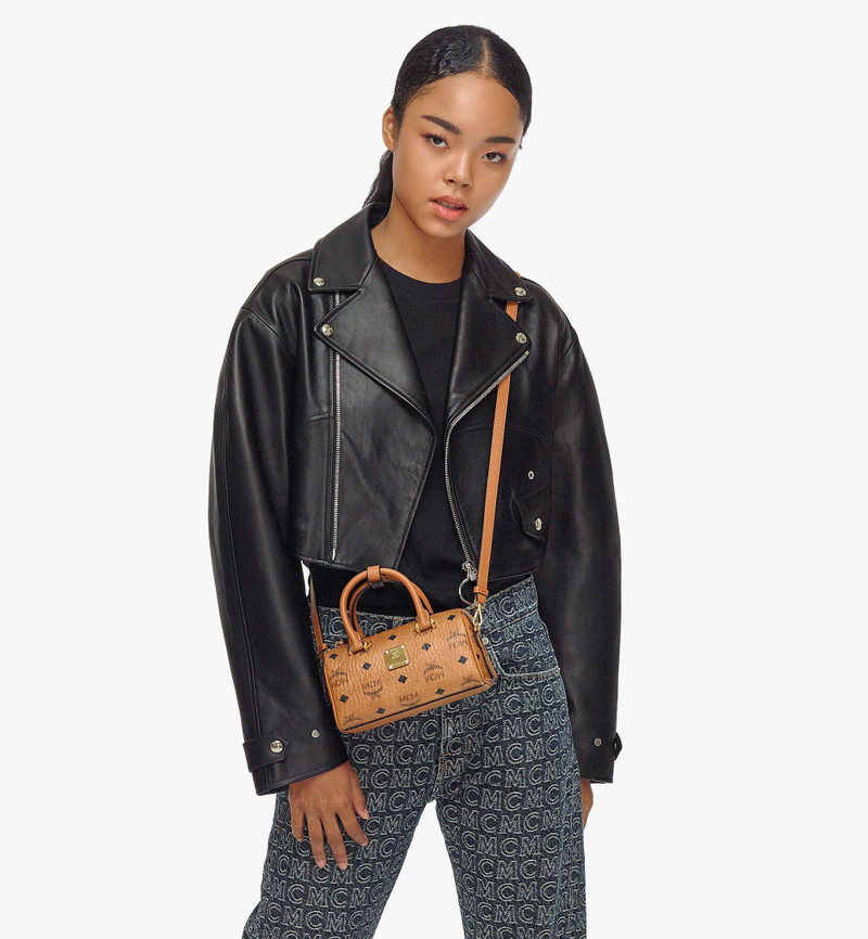 MCM Boston Bag in Visetos Original outlook