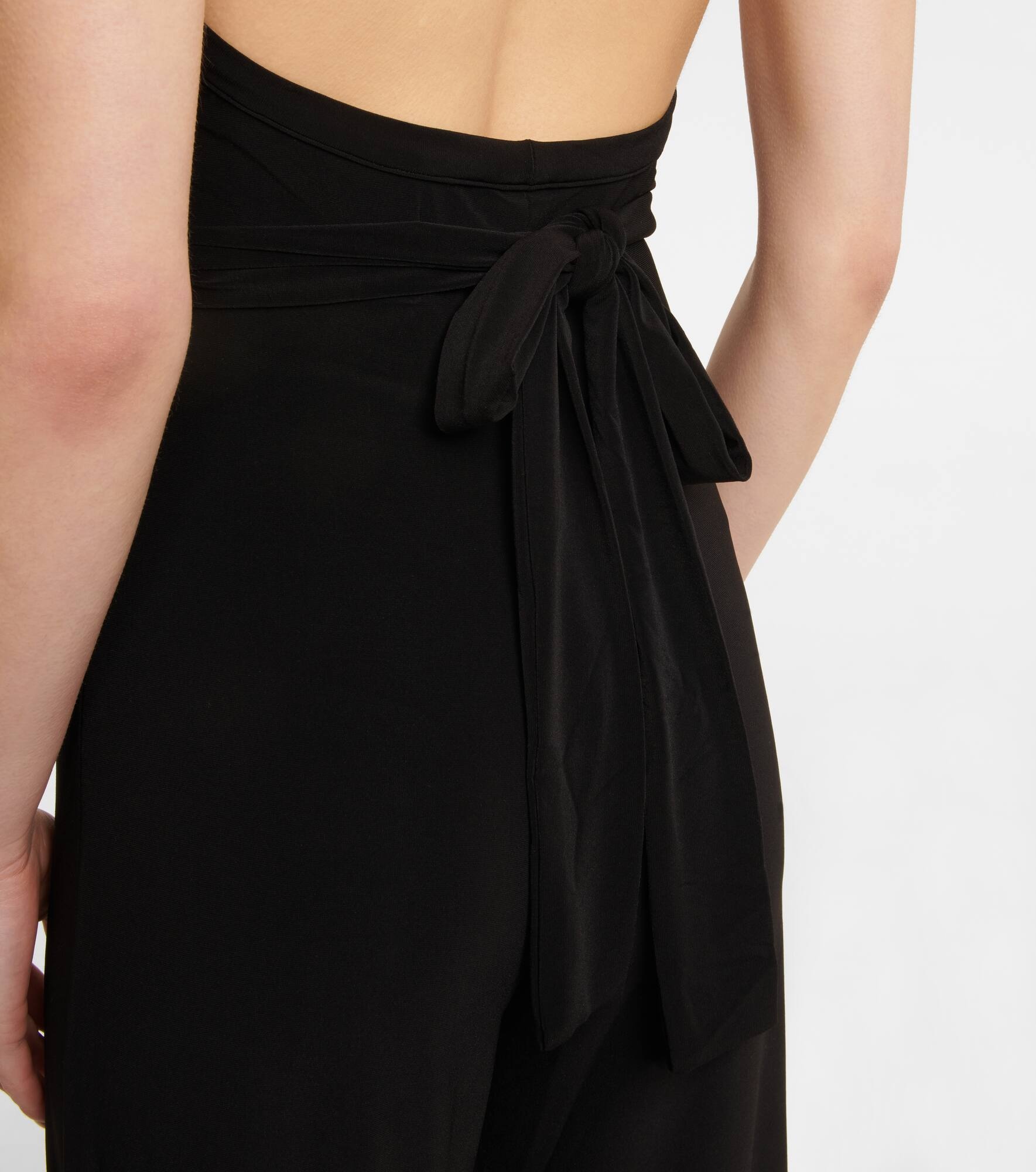 Halterneck jersey jumpsuit - 5