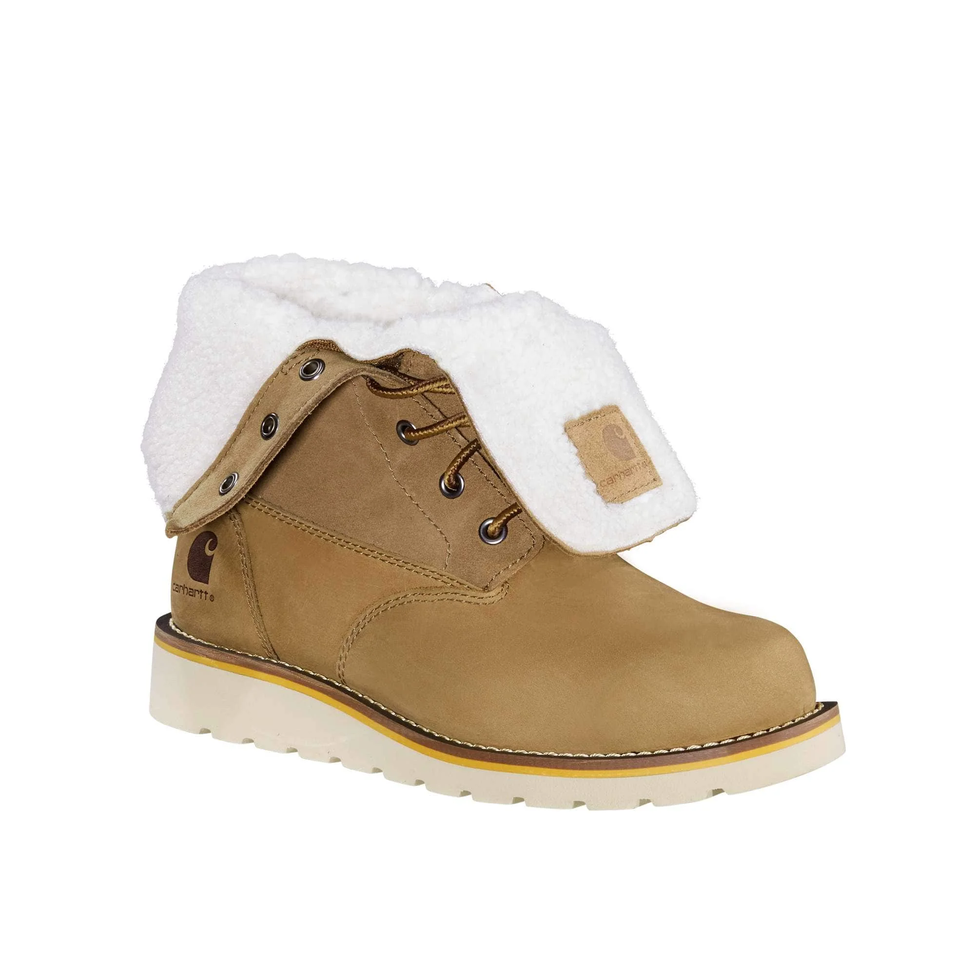 Women's 8" Waterproof Insulated Wedge Fold Down Winter Boot - 1