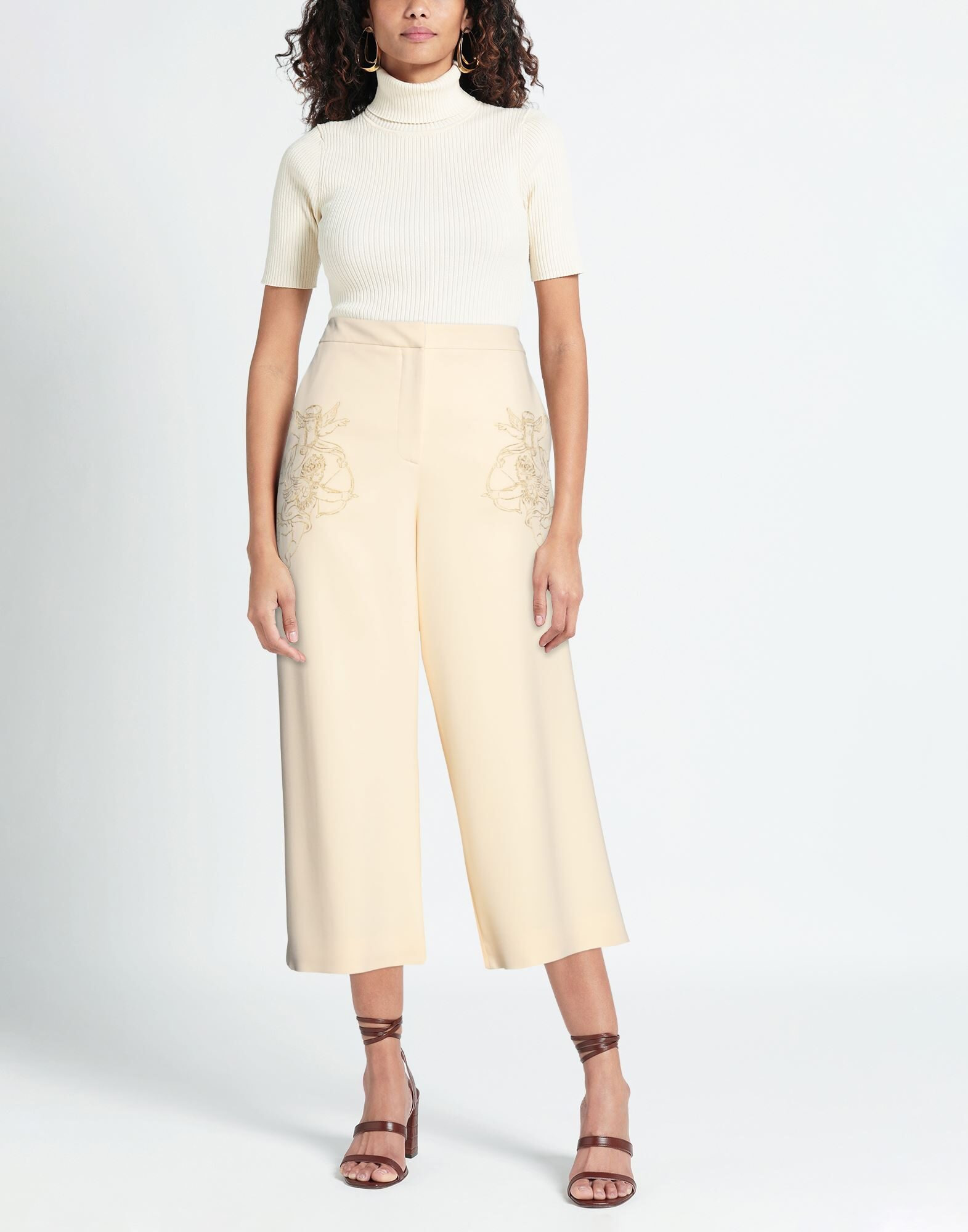 Beige Women's Casual Pants - 2