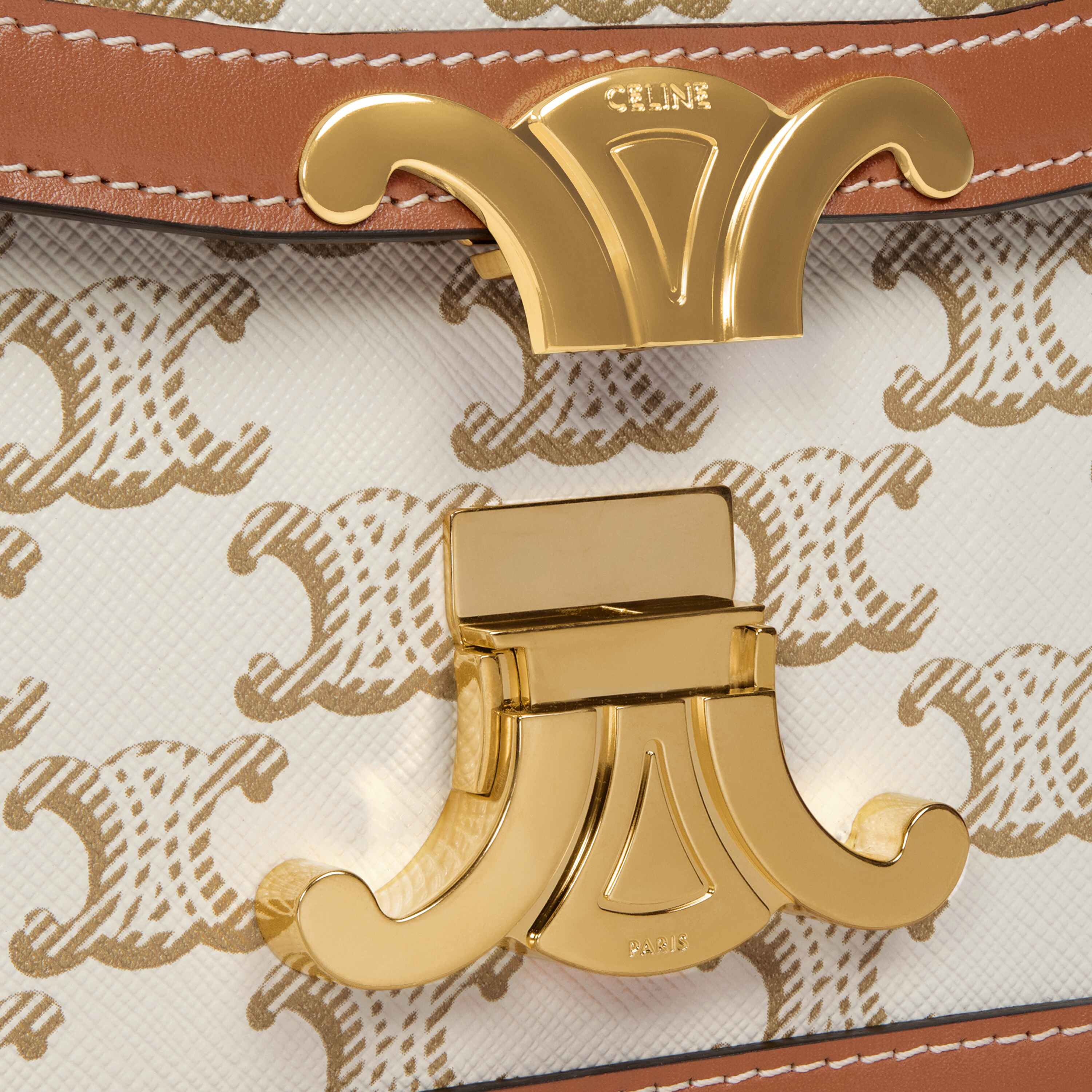 Teen Triomphe Bag in Triomphe Canvas and Calfskin - 5