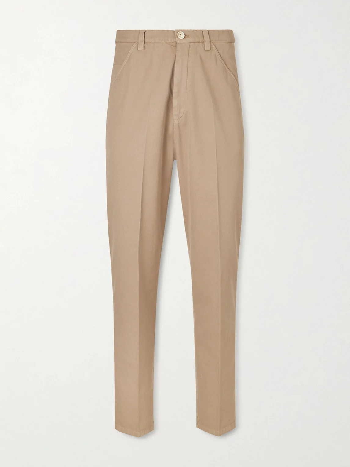 Straight-Leg Cotton Chinos - 1