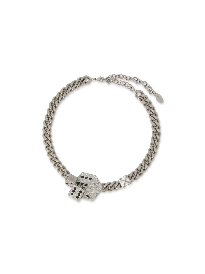 Silver Dice And Arrow Choker 1