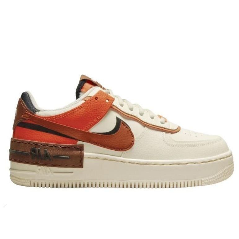 (WMNS) Nike Air Force 1 Shadow 'Pale Ivory Oxen Brown' CI0919-114 - 2