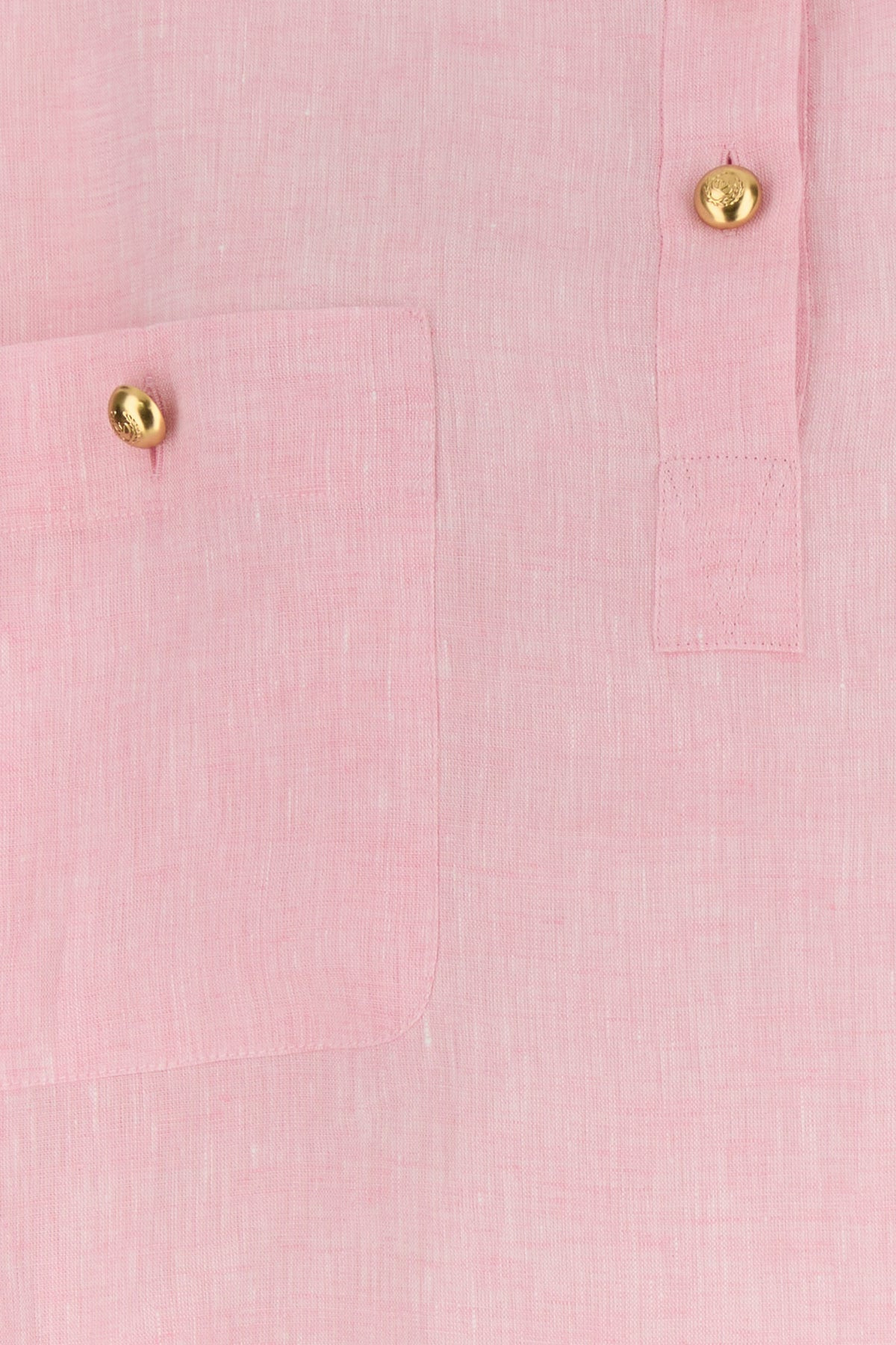 Pink linen blouse - 3