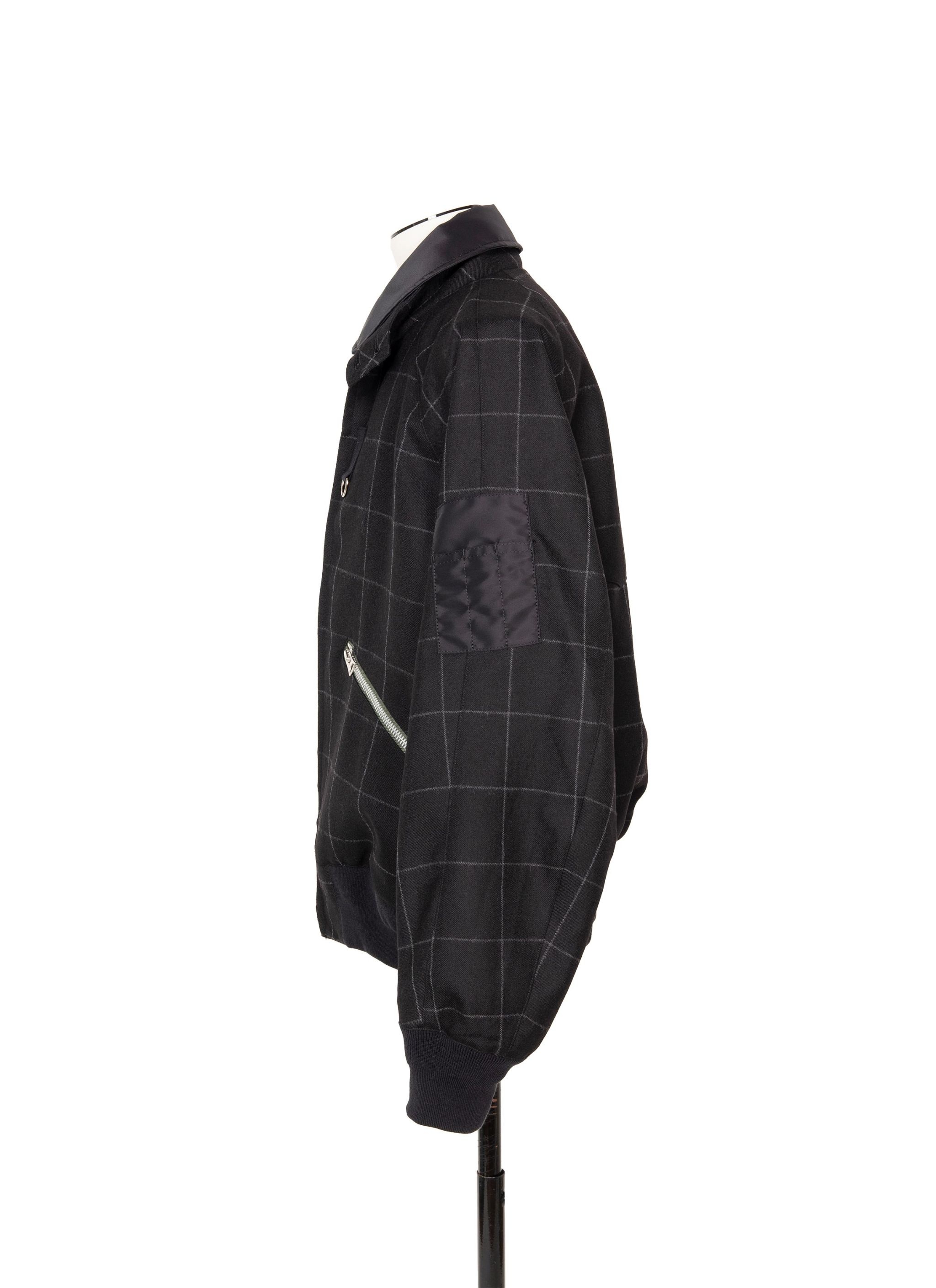 Windowpane Blouson - 3