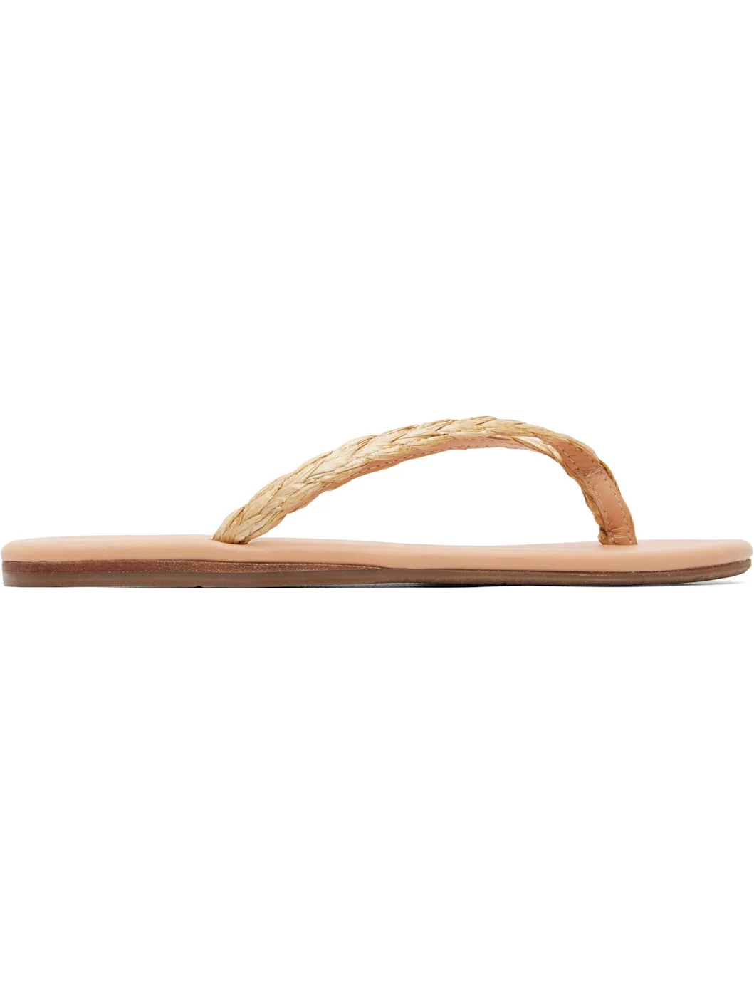 Beige Saionara Raffia Flip-Flops - 1