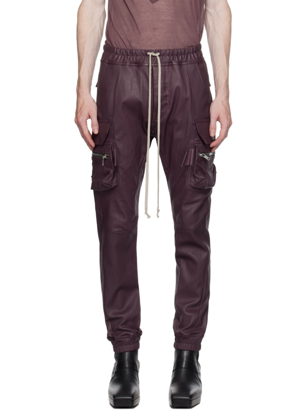 Purple Mastodon Leather Pants - 1