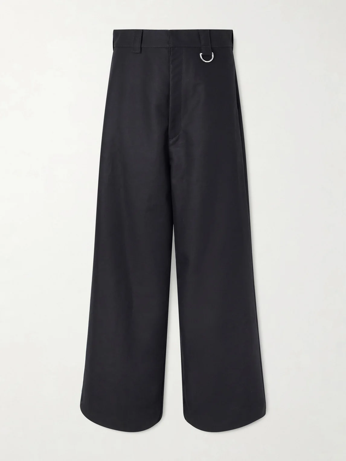 Straight-Leg Cotton-Gabardine Trousers - 1