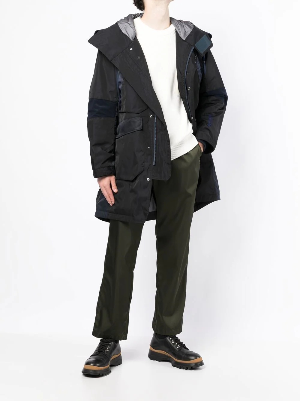 padded parka coat - 2