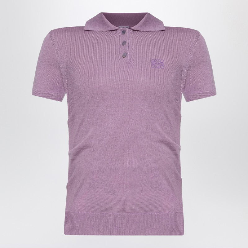 Loewe Lilac Polo In Cashmere And Silk Women - 1