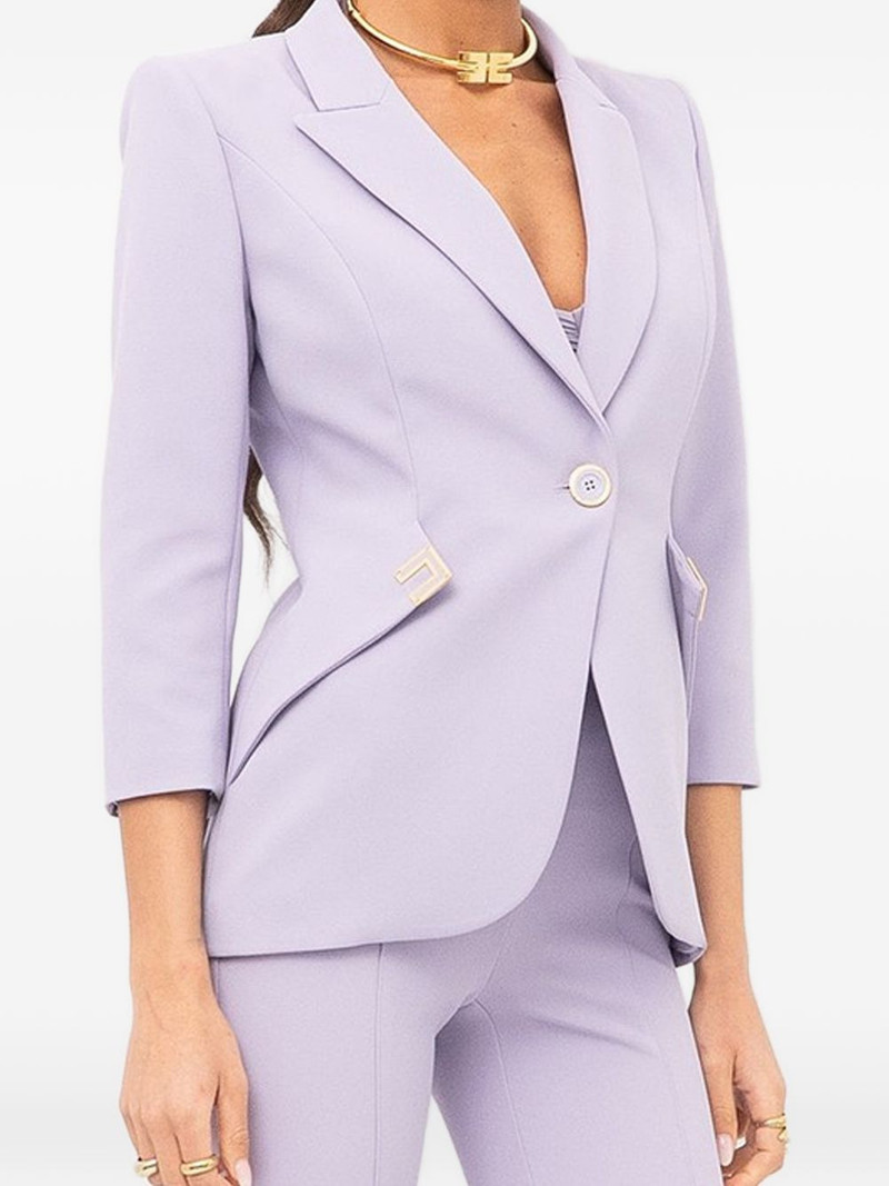 ELISABETTA FRANCHI button trim blazer outlook