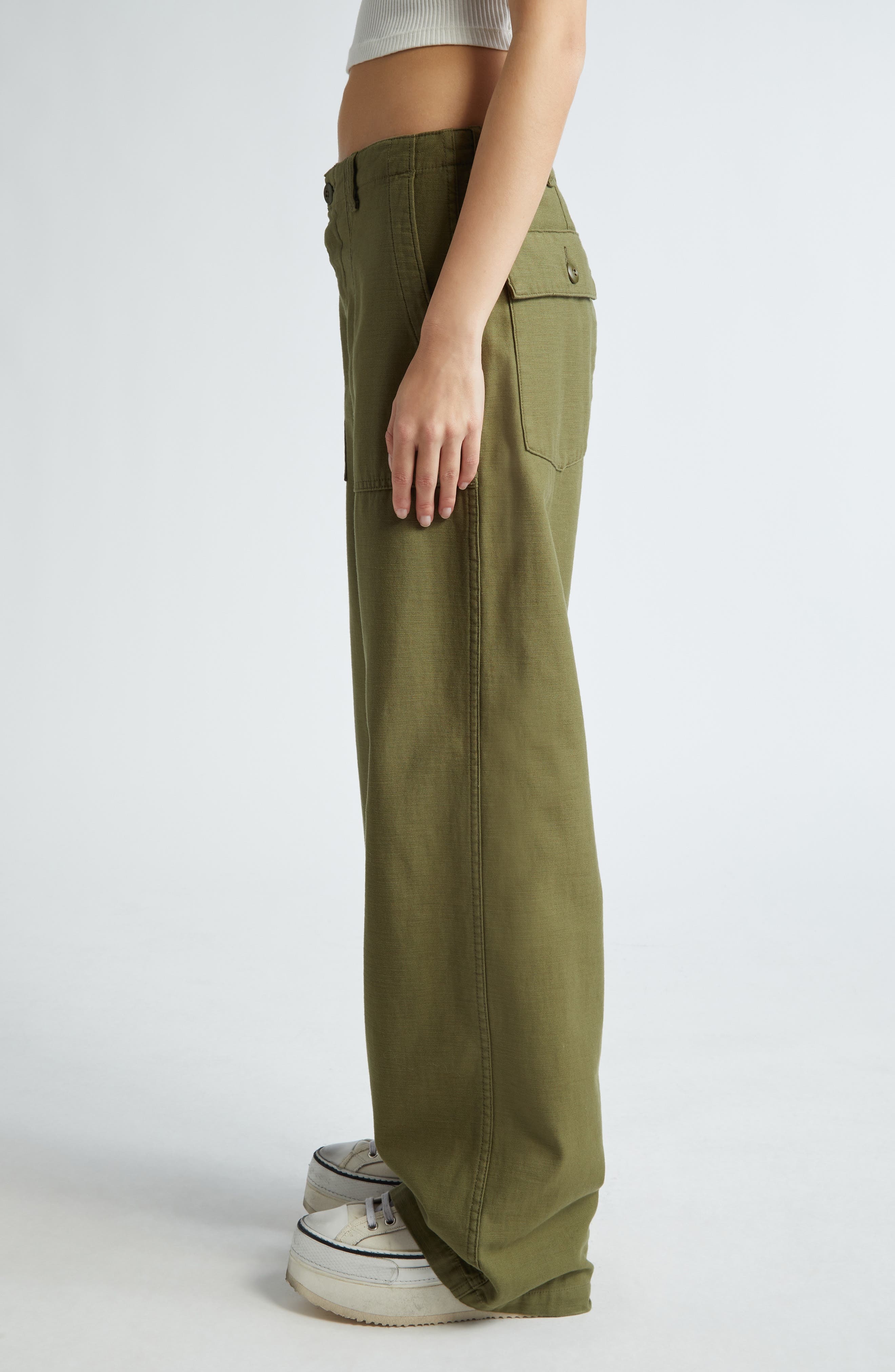 Wide Leg Utility Pants - 4