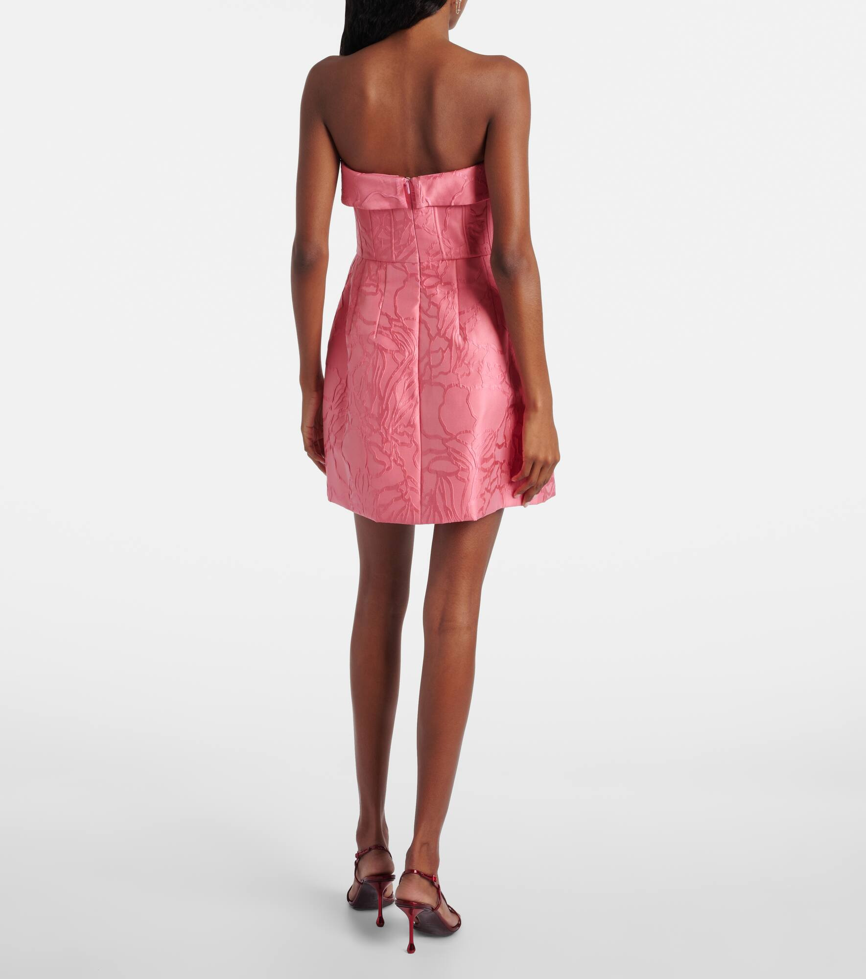 Petra strapless satin minidress - 3