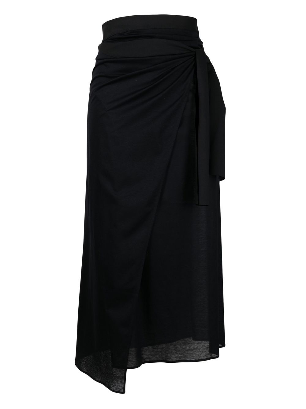 gathered-detail beach skirt - 1