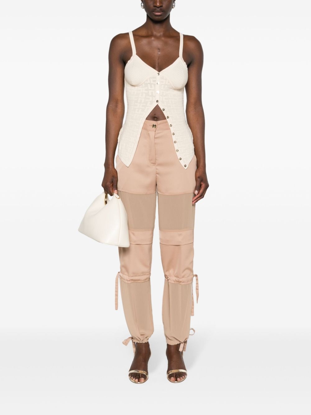 wide-leg cargo trousers - 2