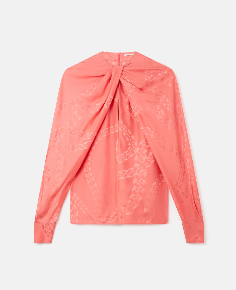 Falabella Chain Silk Jacquard Top 1