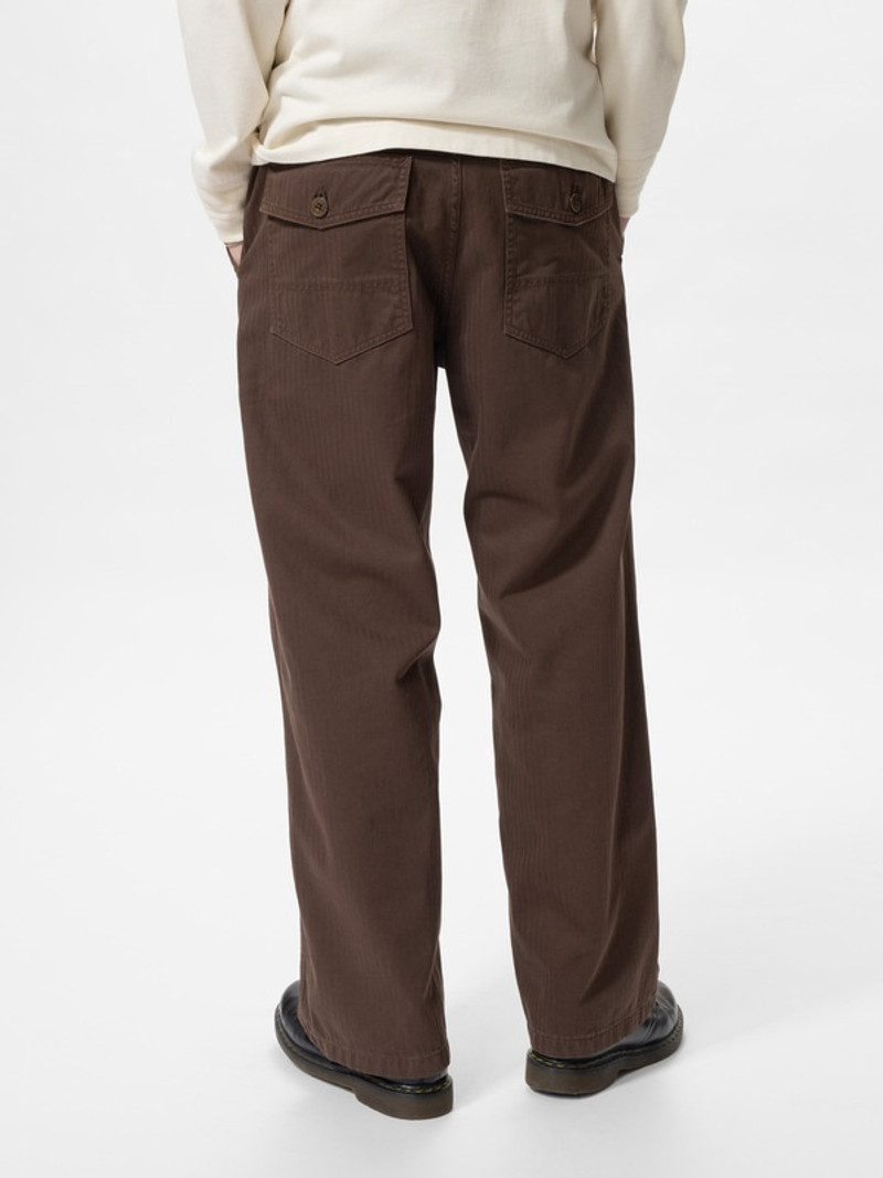 Nudie Jeans Tuff Tony Fatigue Pants Walnut outlook