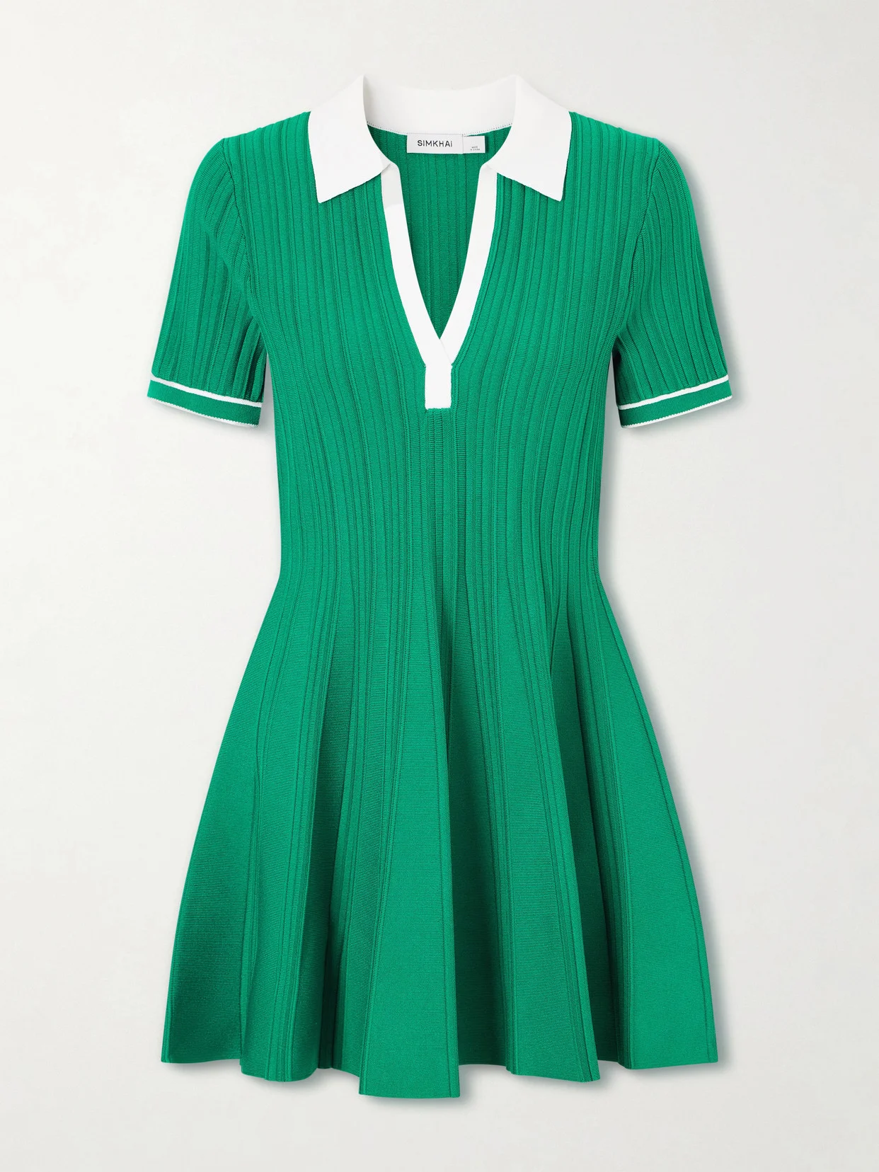 Page Ribbed-knit Mini Dress - 1