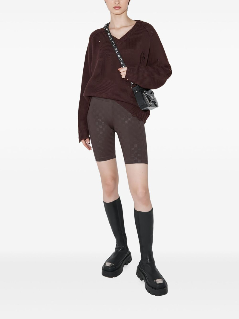 MISBHV monogram-patterned biker shorts outlook