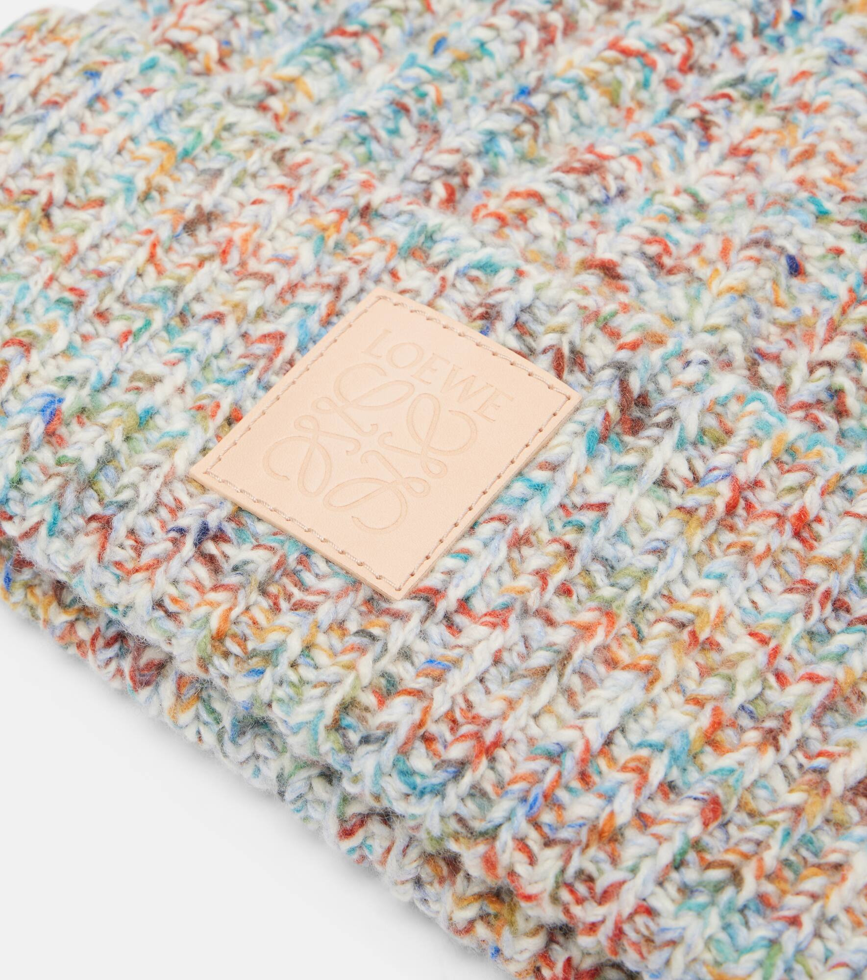 Logo wool and cashmere-blend beanie - 3