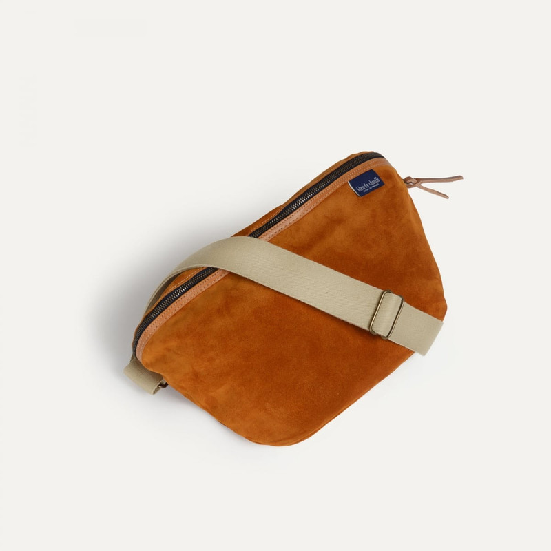 Bleu de Chauffe NEW BEAT XL BELT BAG - OCHRE outlook