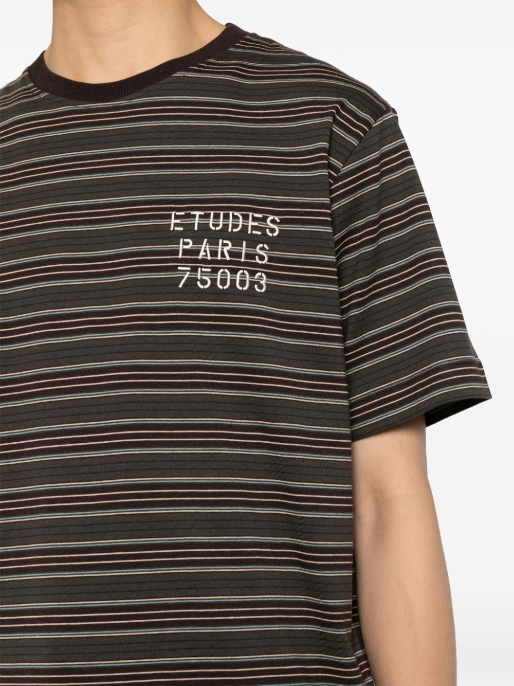striped cotton T-shirt - 5
